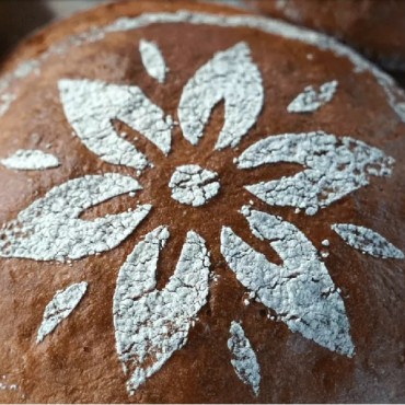 Bread Stencil Flower