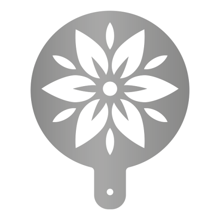 Flower Flour Stencil Stainless Steel 162 × 203 mm for Artisan Bread