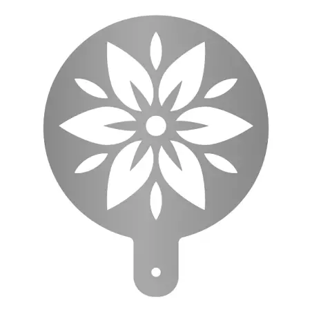 Mehlschablone Blüte aus Edelstahl 162 × 203 mm für dekorative Brote