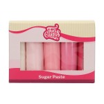 FunCakes Pink Ombre Mix Fondant Multipack, 5x100g