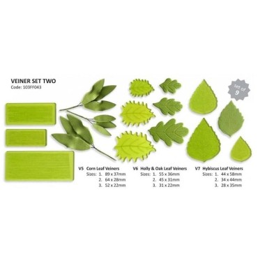 JEM Leaf Veiners 9 pc set