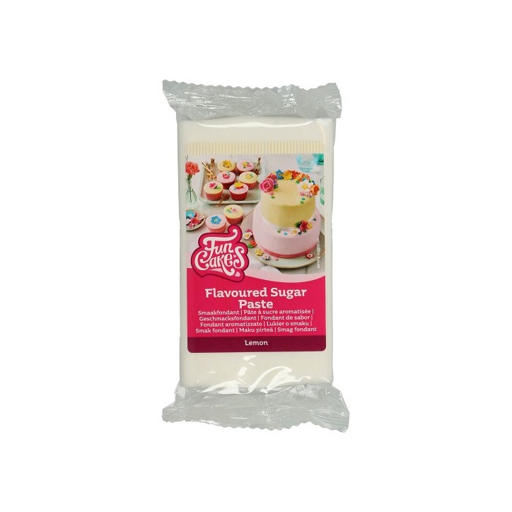 FunCakes Roll Fondant Lemon 250g – White Lemon Fondant