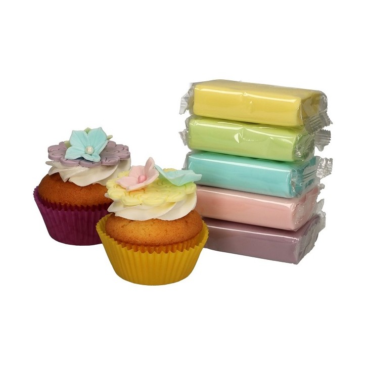 FunCakes Rollfondant Multipack Pastell – 5x100g zarter Fondant zum Dekorieren FunCakes Rollfondant Multipack Pastell – 5x100g zarter Fondant zum Dekorieren