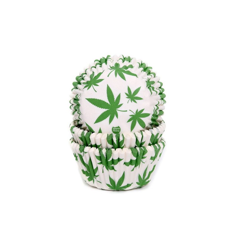 House of Marie Marijuana Cupcake Cases, 50pcs