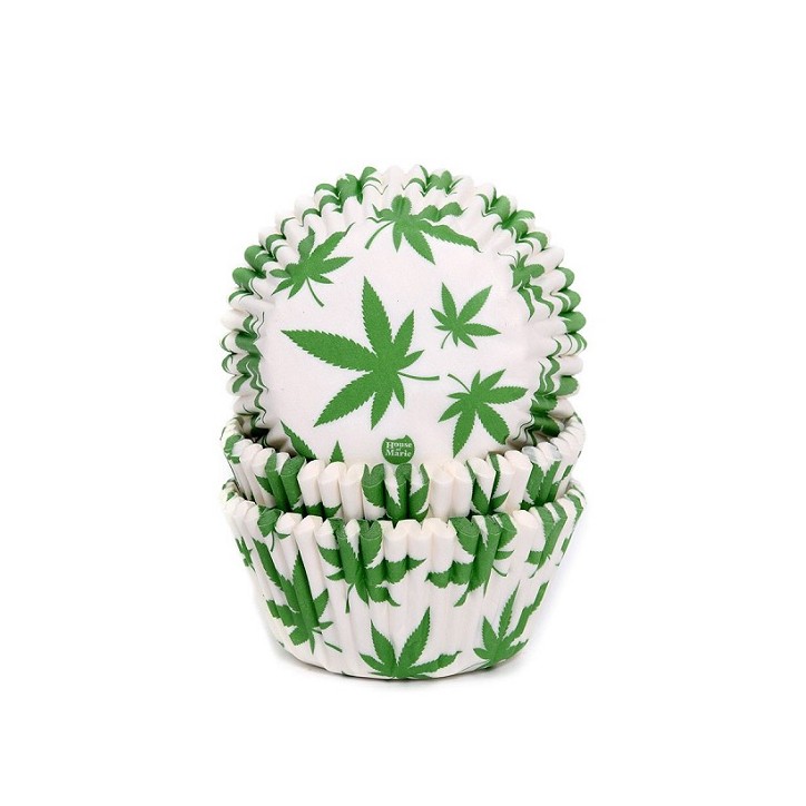 House of Marie Cannabis Cupcake Baking Cups – 50 pcs | Funny Weed Muffin Liners House of Marie Cannabis Cupcake Baking Cups – 50 pcs | Funny Weed Muffin Liners