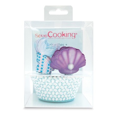 Cupcake Kit Mermaid ScrapCooking