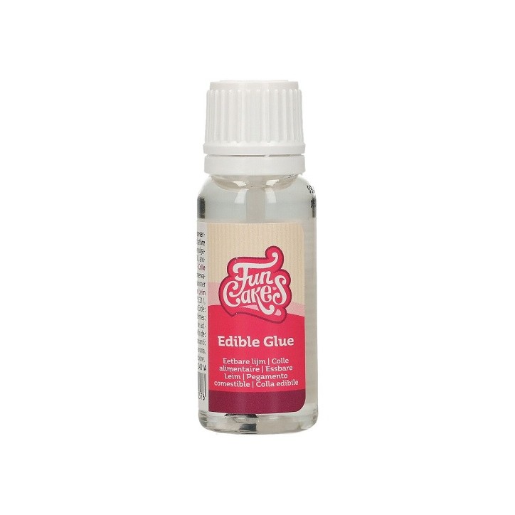 FunCakes Edible Glue with Brush, 22ml – Perfect for Decorations on Fondant and Buttercream