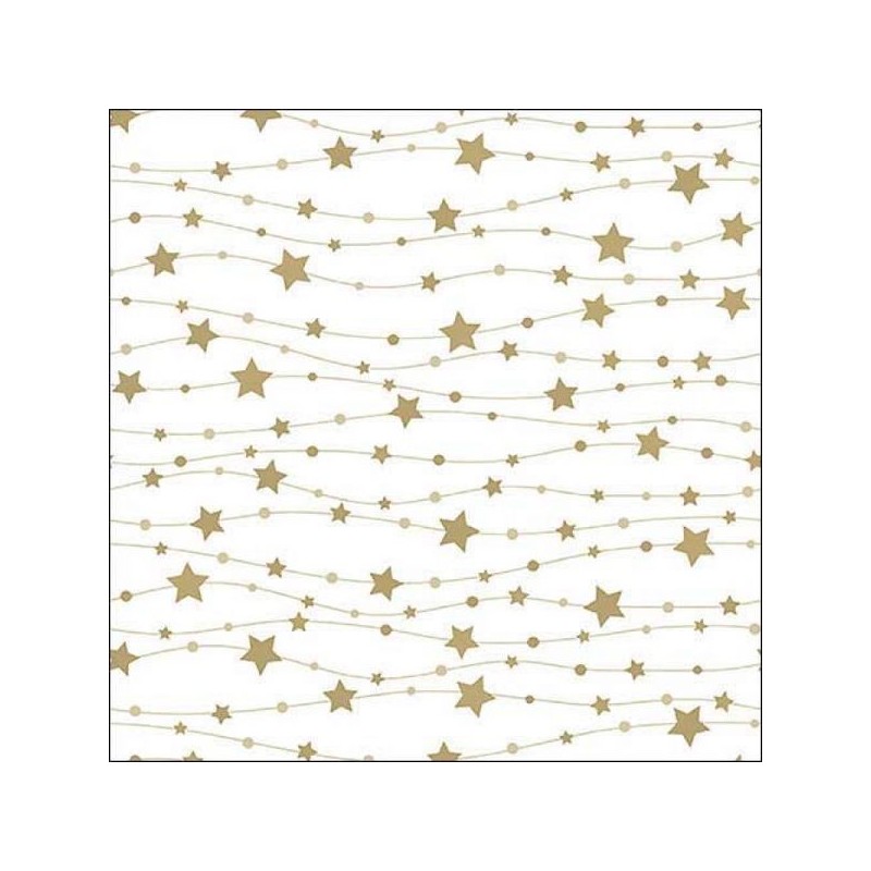 Ambiente Napkins Starline Gold, 20 pcs