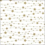 Ambiente Napkins Starline Gold, 20 pcs