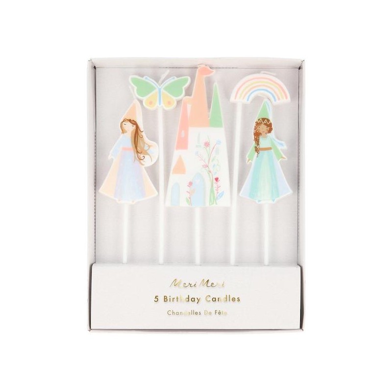 Meri Meri Princess Candles, 5 pcs