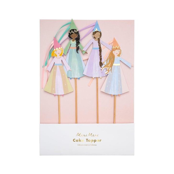 Meri Meri Magical Princess Cake Toppers Set of 4 Meri Meri Magical Princess Cake Toppers Set of 4
