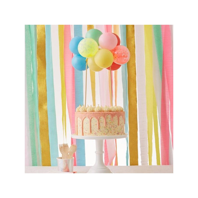 Meri Meri Regenbogen Ballon Cake Topper Kit, 11 Stück