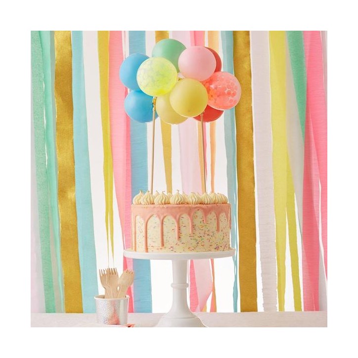 Meri Meri Rainbow Balloon Cake Topper Kit M203483 Meri Meri Rainbow Balloon Cake Topper Kit M203483