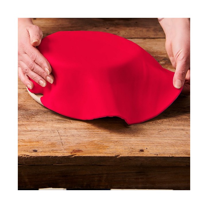 FunCakes Rollfondant ausgerollt Fire Red 430g – Roter Fondant gebrauchsfertig