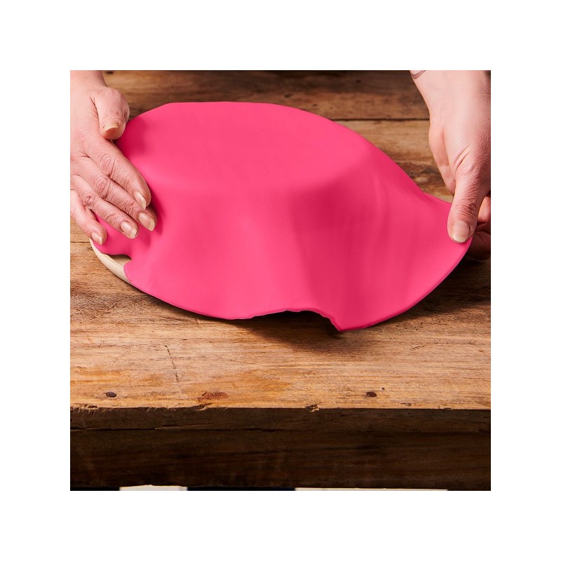 Fun Cakes Ready Rolled Fondant Disc Sweet Hot Pink, 430g