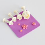 PME Mini Blume Ausstecher mit Auswerfer, 4 Stück
