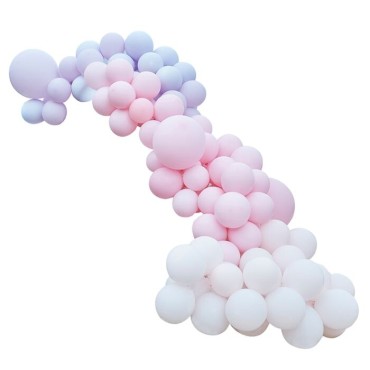 Ginger Ray Balloon Arch Pastel Pink-Purple GR-BA-321