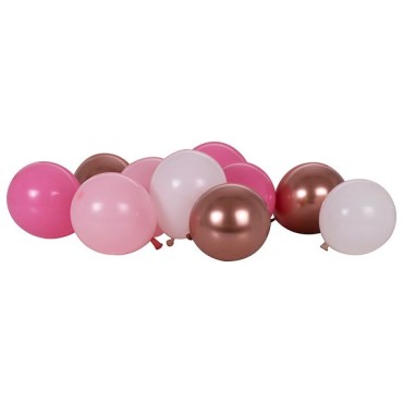 Ginger Ray Blush Pink and Rose Gold Balloon Pack GR-MIX-470