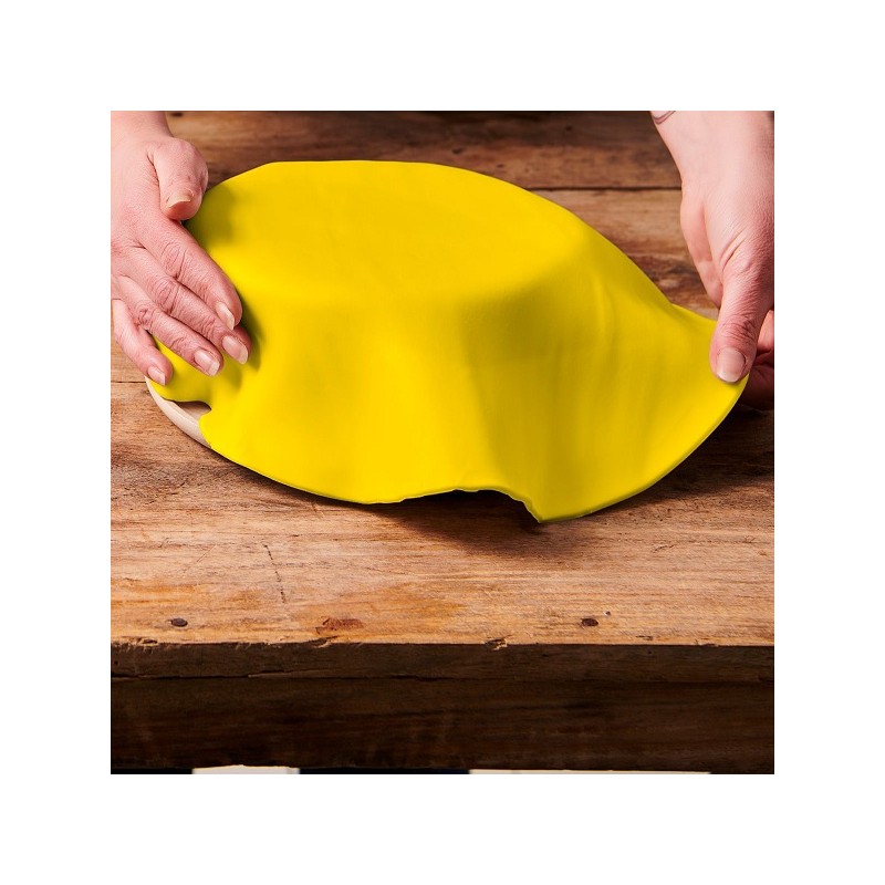 FunCakes Rollfondant ausgerollt Mellow Yellow - Gelb, 430g