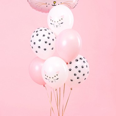 PartyDeco Meow Kitty cat balloons mix PD-SB14P-306-000-6