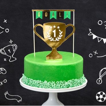 Partydeco Cake Topper Soccer Set PD-KPT54