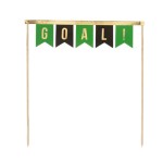 PartyDeco Cake Topper Soccer, 2 pcs