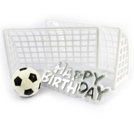 Anniversary House Football Theme Cake Topper with Happy Birthday Motto AH-BU191