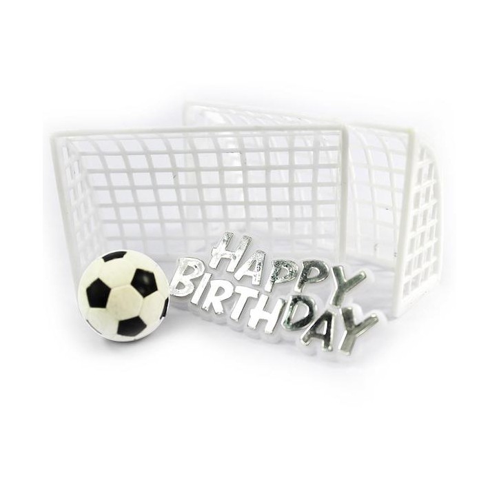 Anniversary House Football Theme Cake Topper with Happy Birthday Motto AH-BU191 Anniversary House Football Theme Cake Topper with Happy Birthday Motto AH-BU191