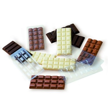 Schokoladentafel Giessform Martellato Light Choco Bars