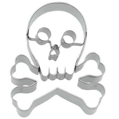 Birkmann Totenkopf Ausstecher mit Knochen 7.5 cm