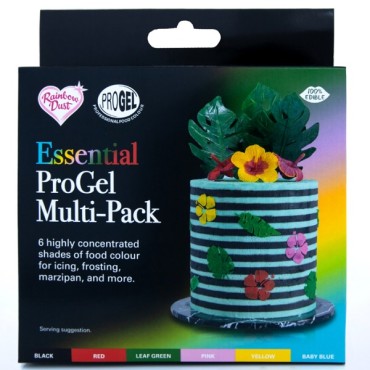 Rainbow Dust ProGel Lebensmittelfarbe Multipack Essential Colours