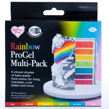 Koscher Lebensmittelfarben Regenbogen Multipack ProGel