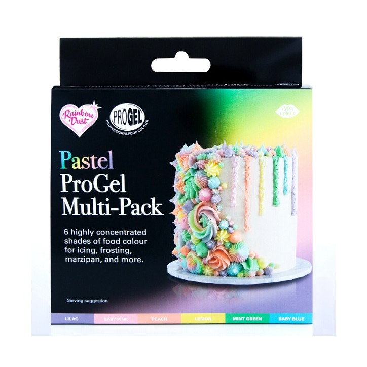 Rainbow Dust ProGel Pastel Multipack 6 x 25 g Rainbow Dust ProGel Pastel Multipack 6 x 25 g
