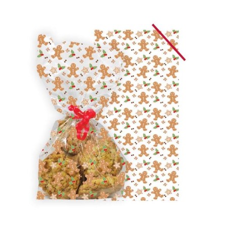 Anniversary House Cello Bags Gingerbread with Twist Tie AH-M570