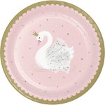 Anniversary House Stylish Swan Plates, 8 pcs
