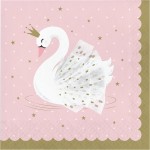 Anniversary House Stylish Swan Servietten, 16 Stück