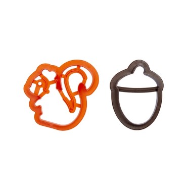 Squirrel Cookie Cutter & Acorn Cookie Cutter Set - Autumn baking