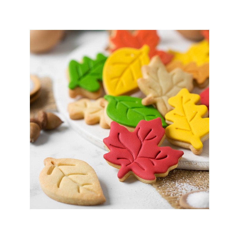Decora Autumn Leaves Cookie Cutter Set, 3 pcs