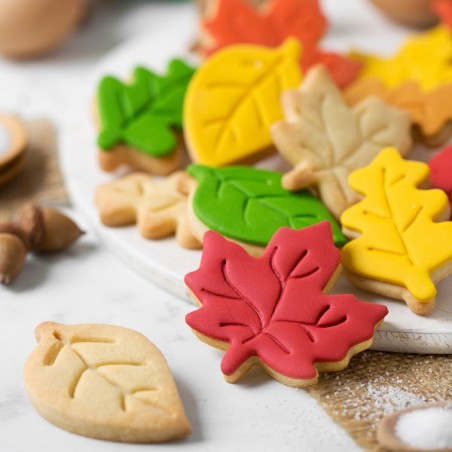 Decora Autumn Leaves Cookie Cutter Set, 3 pcs