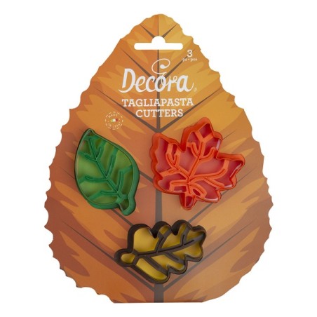 Decora Leaf Cookie Cutter Set 3 Pieces