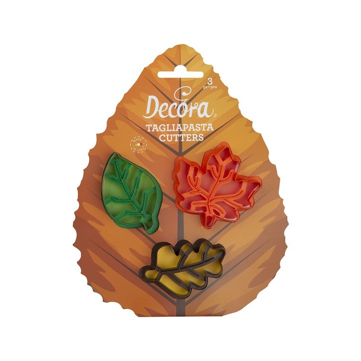 Decora Blätter Plätzchenausstecher Set 3 Stück