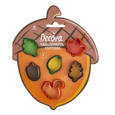 Mini Autumn Leaves Cookie Cutter Set by Decora 0255213