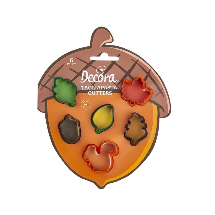 Decora Mini Autumn Cookie Cutter Set 6 Pieces