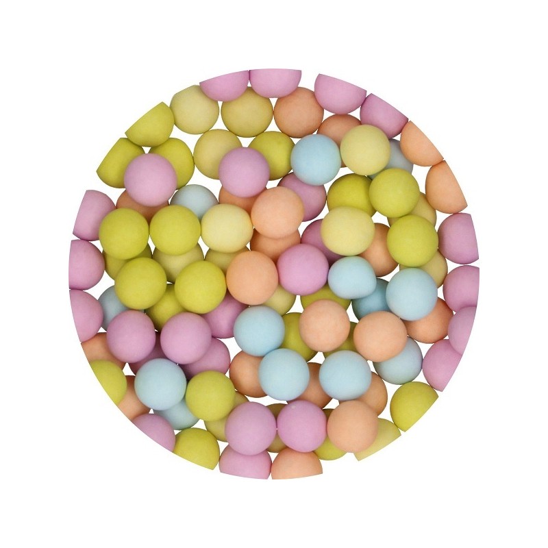 FunCakes Candy Choco Pearls Large Matt Pastel Mix, 70g