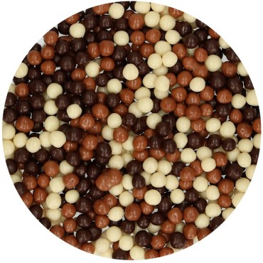 Schokoknusperperlen Mix 155g - Chocolate Crispy Pearls Streudeko