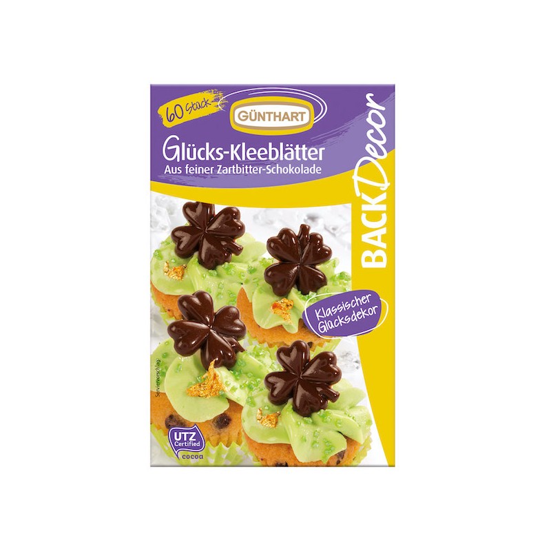 Günthart Chocolate Shamrocks, 60 pcs