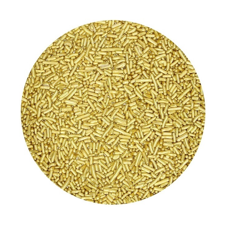 FunCakes Metallic Gold Sugar Strands 80 g