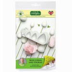 Katy Sue Designs Rose Cones & Thorns Silicone Mould