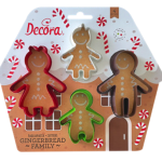 Decora Gingerbread Familie Cookie Cutter Set, 4 pcs