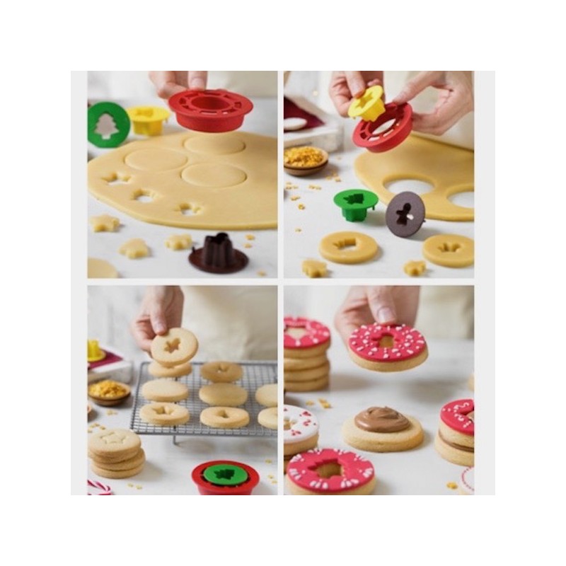 Decora Mix & Match Weihnachten Linzer-Kekse Ausstecher Set, 4 Stück